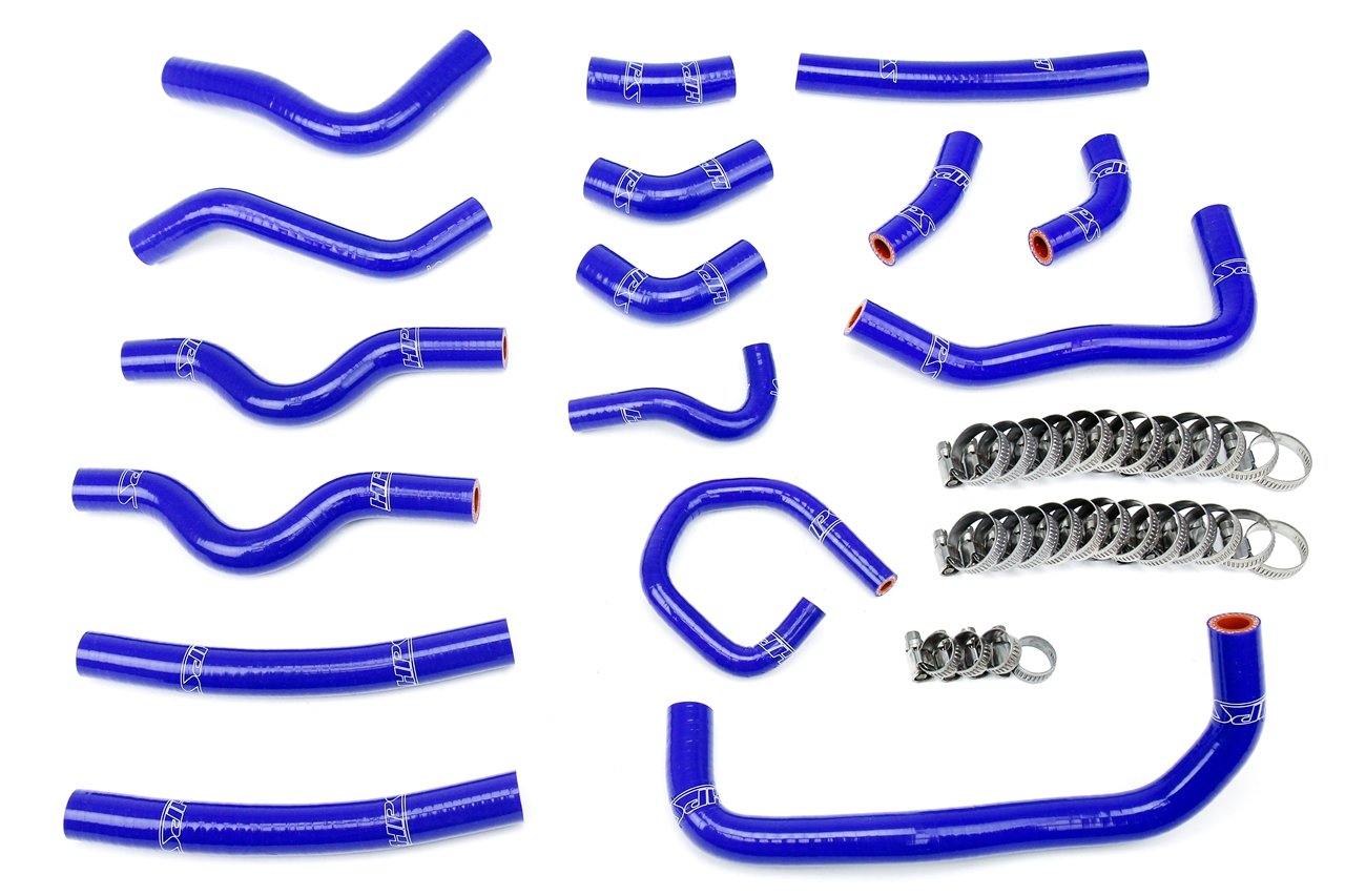 HPS Performance HPS Reinforced Silicone Heater Hose Kit Complete 16pcs Set, Lexus 98-02 LX470 4.7L V8 J100, 57-1913