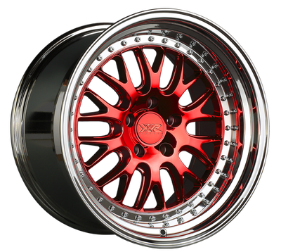 XXR 570 Wheel Candy Red / Platinum Lip 18x8.5 +35 5x4.5