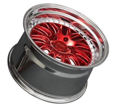 XXR 570 Wheel Candy Red / Platinum Lip 18x8.5 +35 5x4.5