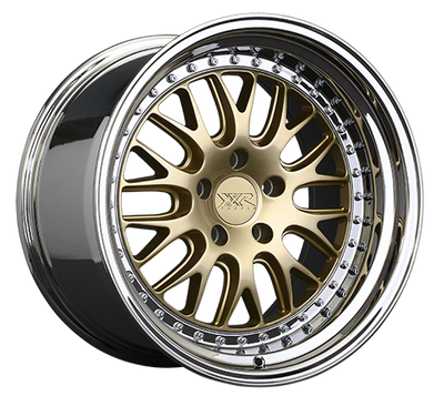 XXR 570 Wheel Hyper Gold / Platinum Lip 18x9.5 +35 5x120