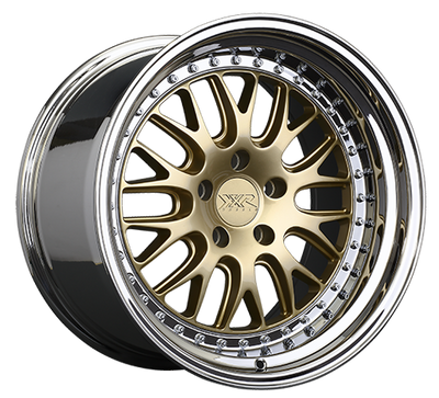 XXR 570 Wheel Hyper Gold / Platinum Lip 18x10.5 +20 5x4.5