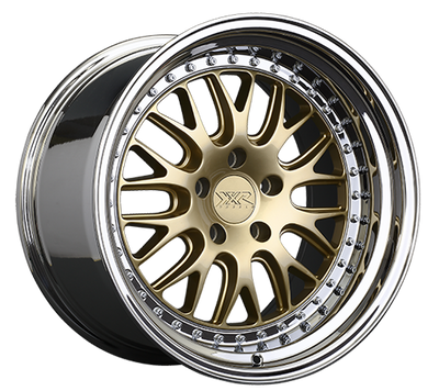 XXR 570 Wheel Hyper Gold / Platinum Lip 20x10.5 +40 5x4.5