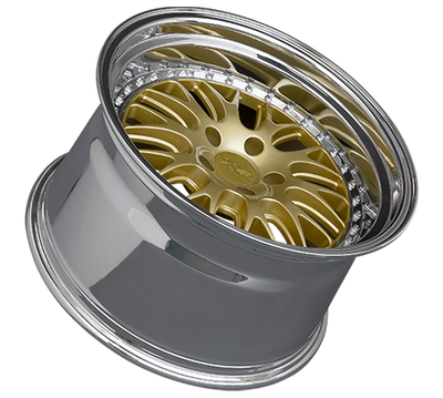 XXR 570 Wheel Hyper Gold / Platinum Lip 18x8.5 +20 5x4.5