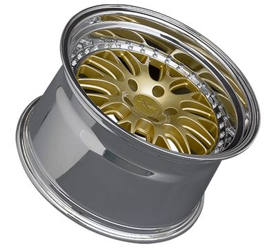 XXR 570 Wheel Hyper Gold / Platinum Lip 18x8.5 +35 5x120