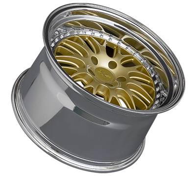 XXR 570 Wheel Hyper Gold / Platinum Lip 18x10.5 +20 5x4.5