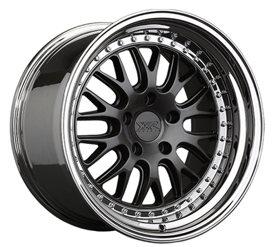 XXR 570 Wheel Graphite / Platinum Lip 18x10.5 +20 5x4.5