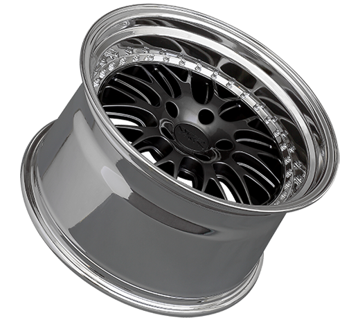 XXR 570 Wheel Graphite / Platinum Lip 18x10.5 +20 5x4.5