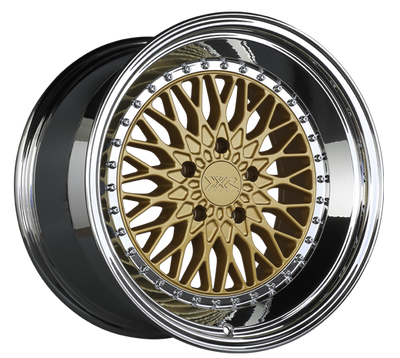 XXR 576 Wheel Hyper Gold / Platinum Lip 18x9 +30 5x112