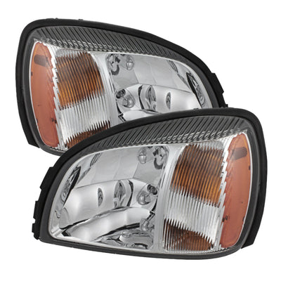 SPYDER Xtune Cadillac Deville 2000-2005 Crystal Headlights Chrome HD-JH-CADDEV00-AM-C 5079817