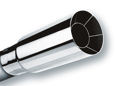 Borla Universal Polished Tip Single Round Intercooled (inlet 2in. Outlet 2 1/2in) *NO Returns* 20102