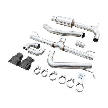 AWE 2022+ VW GTI MK8  Track Edition Exhaust - Diamond Black Tips