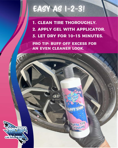 Happy Shine Matte Tire Dressing (16 fl oz)