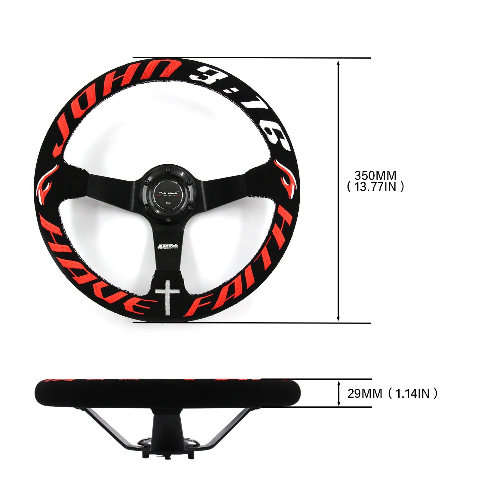 Have Faith Steering Wheel + Hub Adapter for Toyota Chaser KE70 AE71 AE82 AE86 Supra Corolla