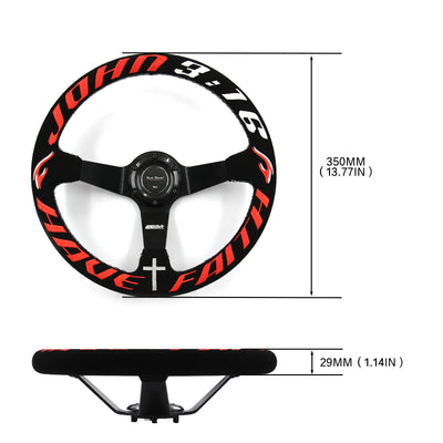 Have Faith Steering Wheel + Hub Adapter for Toyota Chaser KE70 AE71 AE82 AE86 Supra Corolla