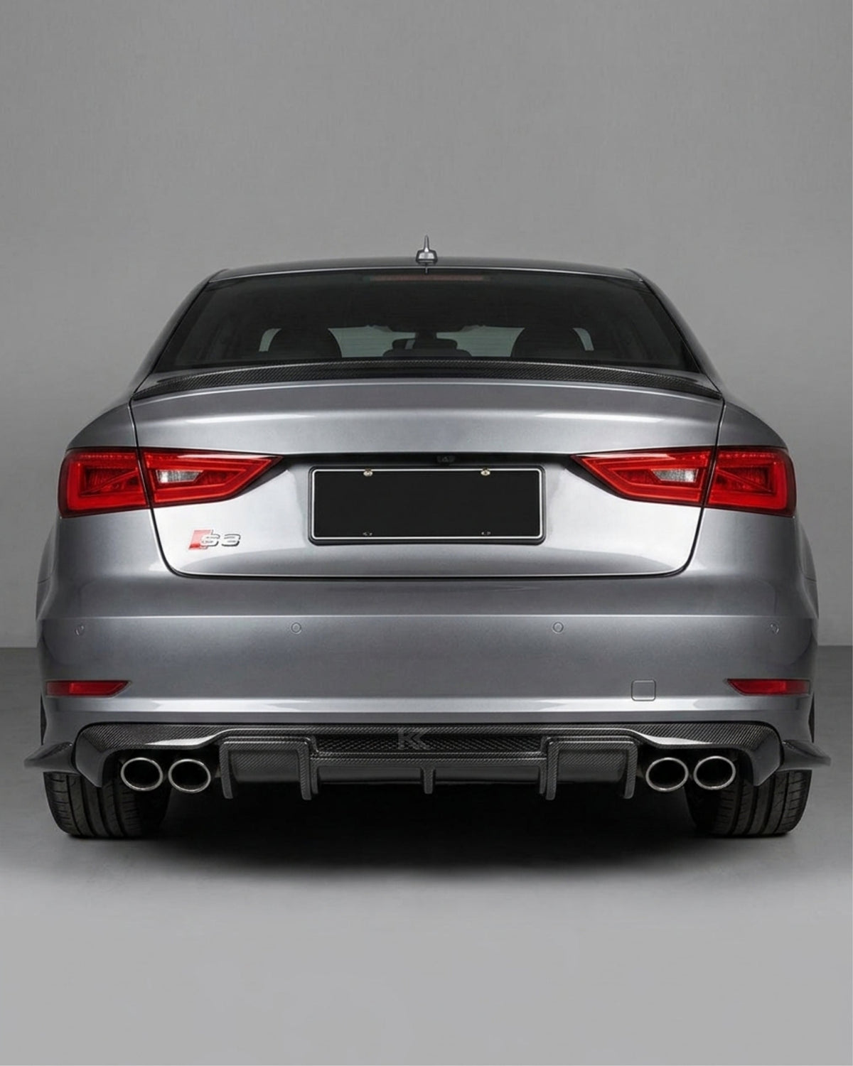 2015–2016 Audi S3 8V Sedan RS Style Rear Bumper Diffuser – Carbon Fiber