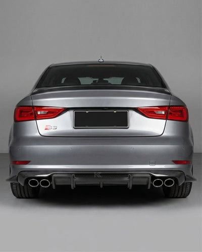 2015–2016 Audi S3 8V Sedan RS Style Rear Bumper Diffuser – Carbon Fiber