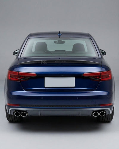 2017–2023 Audi A4 S-Line / S4 B9 Sedan Single Deck Rear Trunk Spoiler – Carbon Fiber