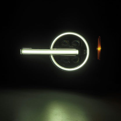 AlphaRex 21-25 Ford Bronco /22-25 Ford Bronco Raptor NOVA-Series LED Projector Headlights Alpha-Black