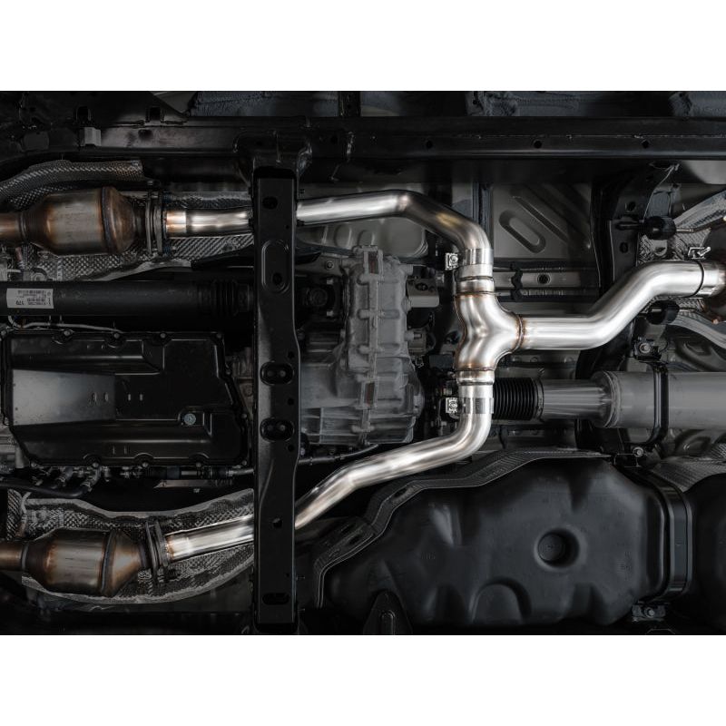 AWE 0FG Exhaust for 3rd Gen Toyota Tundra - Dual Chrome Silver Tips