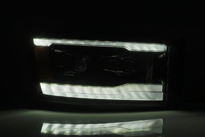 AlphaRex 06-08 Dodge Ram LUXX-Series LED Projector Headlights Black