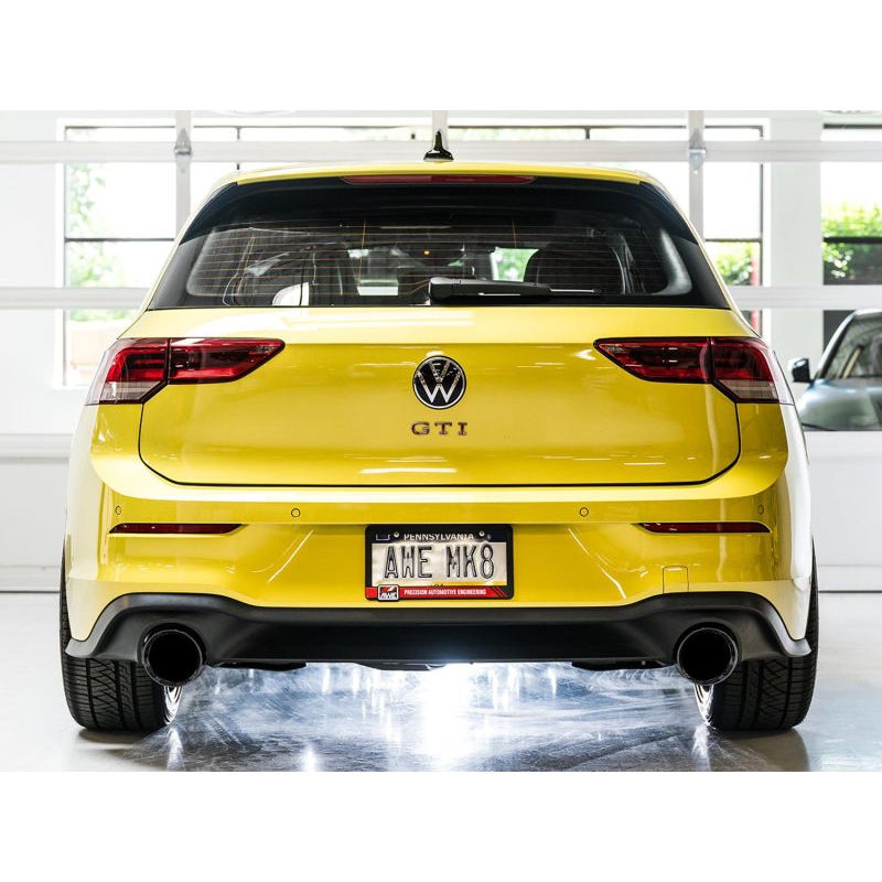 AWE 2022+ VW GTI MK8  Track Edition Exhaust - Diamond Black Tips