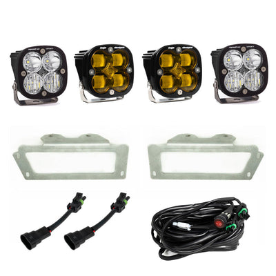 Baja Designs Dodge/Ram Squadron SAE Fog Pocket Light Kit - Amber