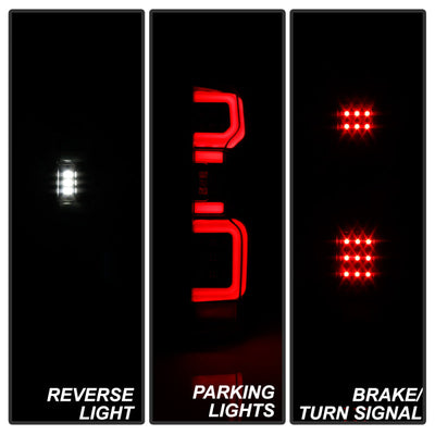 Spyder Chevy Silverado 19-20 LED Tail Light Black ALT-YD-CS19HAL-BK 5087256