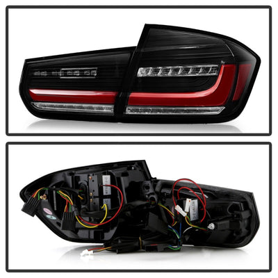 Spyder BMW 3 Series F30 2012-2018 Full LED Tail Lights (ALT-YD-BMWF3012-SEQ-BK) Black (WONT FIT X3)