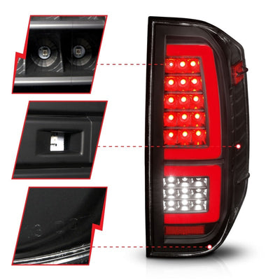 ANZO 2014-2021 Toyota Tundra LED Taillights Black Housing/Clear Lens 311436