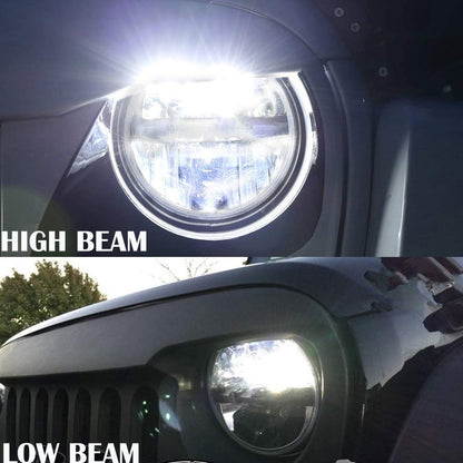 7 Inch LED Headlight Round Dot Approved