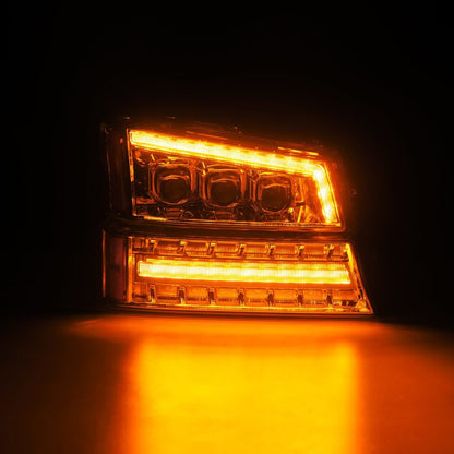 AlphaRex 03-06 Chevrolet Silverado/02-06 Avalanche  NOVA-Series LED Projector Headlights Chrome