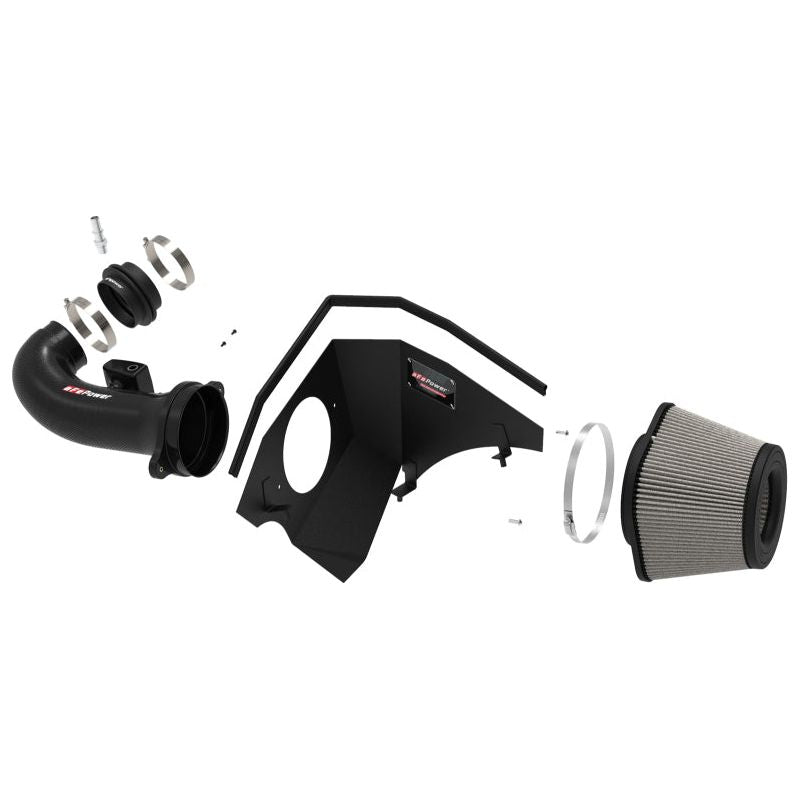 aFe 19-21 GM Trucks 5.3L/6.2L Track Series Carbon Fiber Cold Air Intake System W/ Pro Dry S Filters