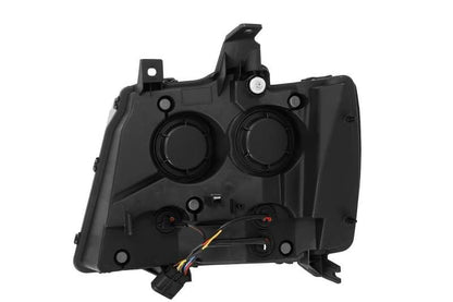 AlphaRex 07-14 Chevrolet Tahoe/Suburban/07-13 Avalanche LUXX-Series LED Projector Headlights Black