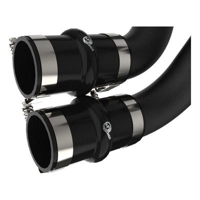 aFe BladeRunner 21-22 Ford F-150 Ecoboost V6-3.5L(tt) Aluminum Hot and Cold Charge Pipe Kit Black