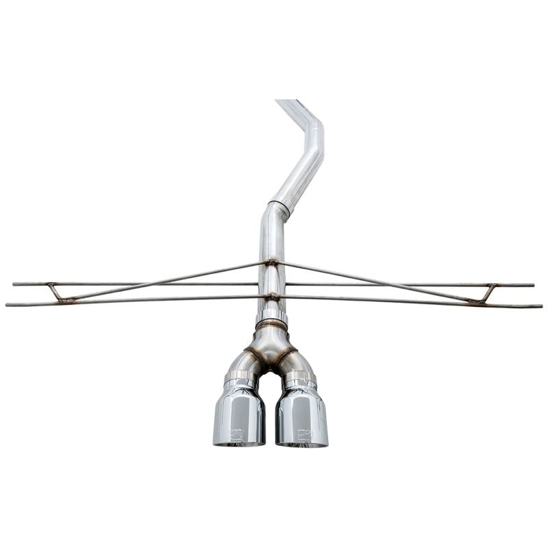 AWE Tuning 2016+ Honda Civic Si Track Edition Exhaust w/Front Pipe & Dual Chrome Silver Tips