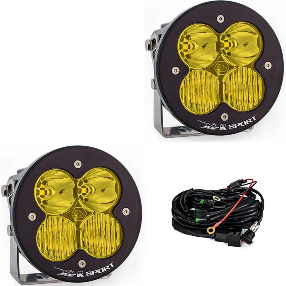 Baja Designs XL-R Sport LED Auxiliary Light Pod Pair - Driving/Combo - Amber