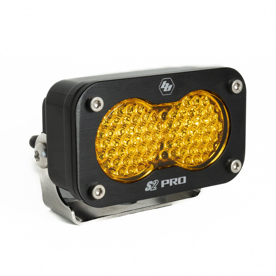 Baja Designs S2 Pro Black LED Auxiliary Light Pod -Work/Scene - Amber
