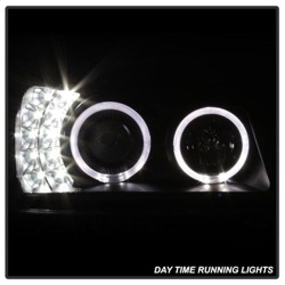 SPYDER xTune Chevy Silverado 03-06 Projector Headlights 4pcs - LED Halo - Black PRO-JH-CSIL03-SET-BK 9036774