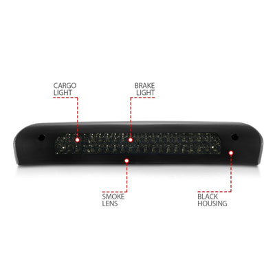 Anzo 2002-2008 Dodge Ram 1500 LED 3rd Brake Light Smoke B - Series