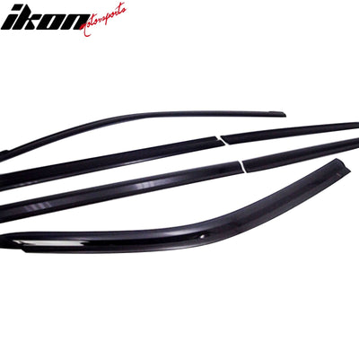2010-2022 Lexus GX460 Window Visor ABS Dark Smoke Sun Rain Guard 6PC