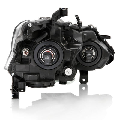 ANZO 2013-2015 Nissan Altima Projector Headlight Chrome Amber 121550