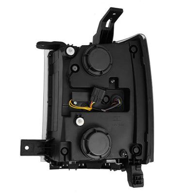 AlphaRex 14-15 Chevrolet Silverado NOVA-Series LED Projector Headlights Alpha-Black