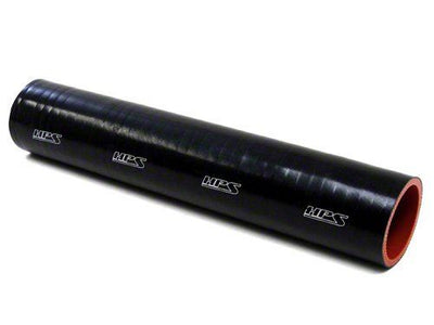 HPS 3/4" ID, 1 Foot Length, Silicone Straight Coupler Tube Hose, High Temp 4-ply Reinforced, Black, 19mm ID