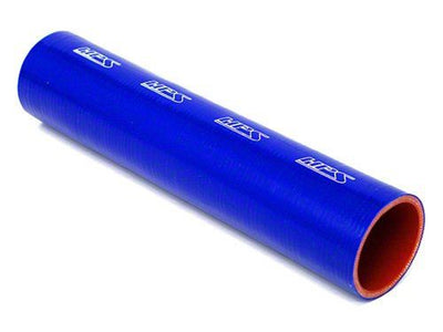 HPS 3/4" ID, 1 Foot Length, Silicone Straight Coupler Tube Hose, High Temp 4-ply Reinforced, Blue, 19mm ID