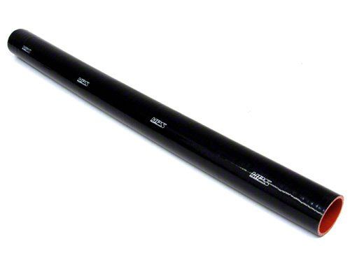 HPS 1/2" ID, 3 Feet Length, Silicone Straight Coupler Coolant Tube Hose, High Temp 4-ply Reinforced, Black, 13mm ID
