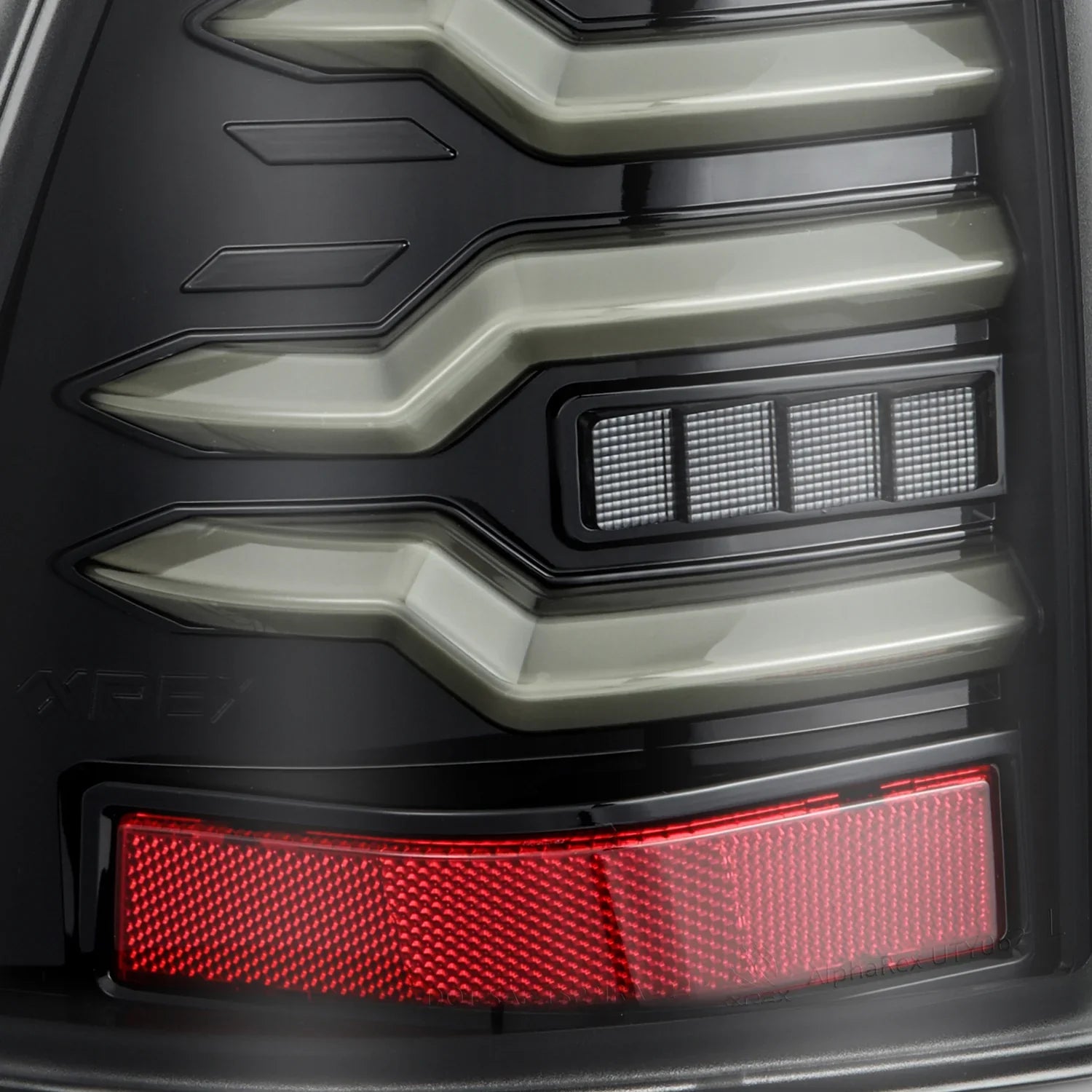 AlphaRex 03-09 Toyota 4Runner LUXX-Series LED Tail Lights Black Red