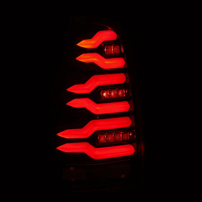 AlphaRex 03-09 Toyota 4Runner LUXX-Series LED Tail Lights Black