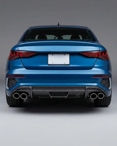 2021–2023 Audi A3 S-Line / S3 8Y Sedan Rear Bumper Diffuser – Carbon Fiber