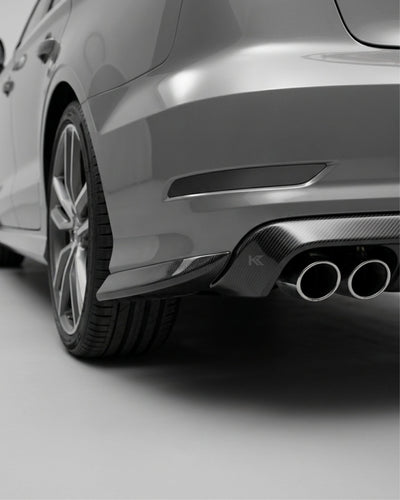 2015–2016 Audi S3 8V Sedan RS Style Rear Bumper Diffuser – Carbon Fiber