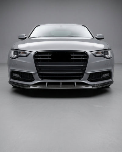 2012–2016 Audi S5 8T Facelift Coupe & Sportback Single Deck Front Bumper Lip – Carbon Fiber